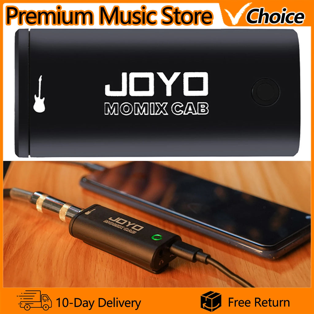 JOYO MOMIX CAB Portable Pocket USB Sound Card Guitar Headphone Recording Live Streaming Plug and Play Mini Audio Mixer