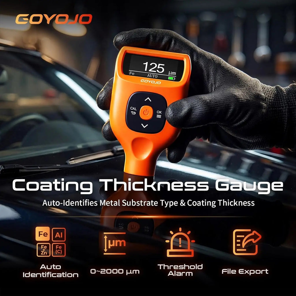 CTG-1 CTG-2 CTG-3 Car Paint Thickness Gauge 0-2000μm 0-79mils High Precision Coating Meter for Fe Al Zn Autoe Layer Detection