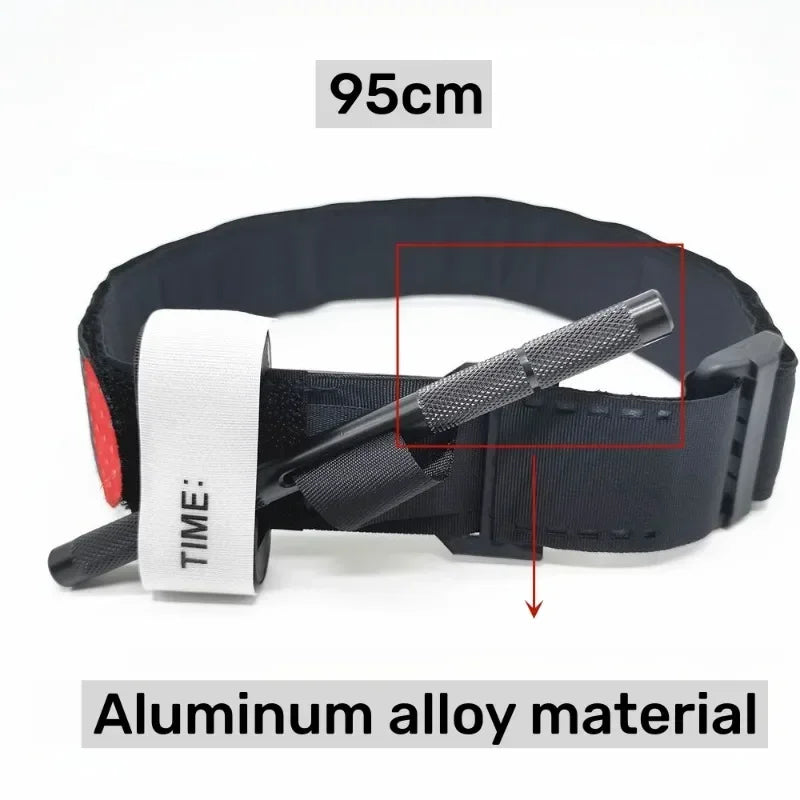 2024 New Metal Aluminum Rod Tourniquet Tactical Survival Hemostasis Second Generation Upgrade Repeated Use Strengthen Tourniquet