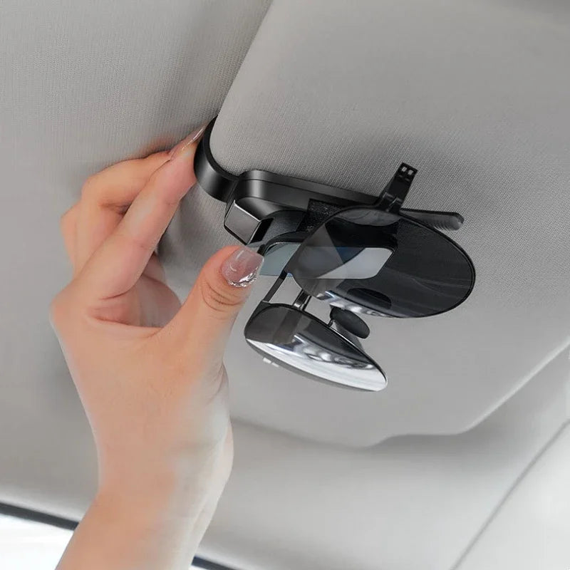 1PC Car Sun Visor Glasses Clips Interior Eyeglasses Storage Holder Compact Storage Auto Interior Accessory with Alloy Buckle