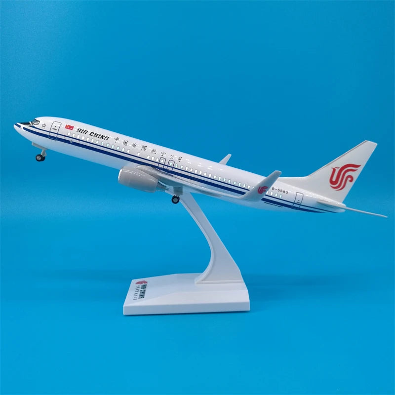 30cm Chinese Airbus & Boeing Airplane Model Diecast Resin with LED Light