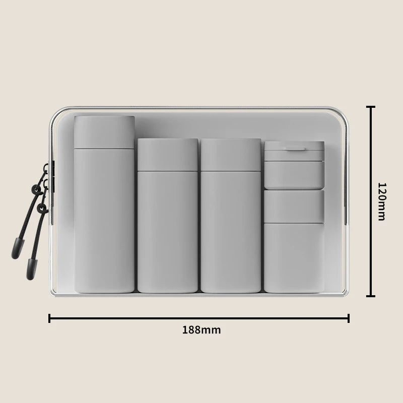 5Pcs Multiple Colors Hydrating Makeup Dispensing Bottles Portable Lotions Shampoos Traveling Refillable Squeezed Empty Bottles