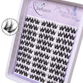 Natural Curling W-Shaped Sunflower Strip Lashes Reusable Fluffy Thick Manga Individual Style False Eyelashes