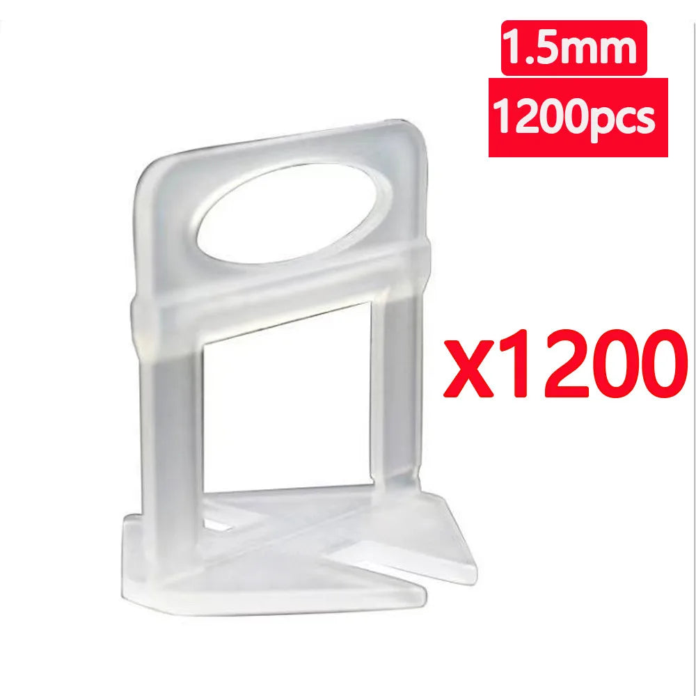 25-1200PCS Floor Tile Leveling System Clips Spacers Straps Tile Piler Wadge for Ceramic Tile Laying Leveling Construction Tools