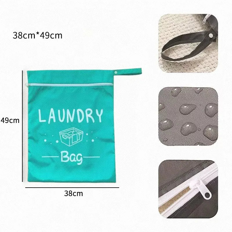 Portable Dirty Clothes Storage Bag Laundry Bags Oxford Waterproof Storage Pouch For Swimming Fitness Beach Clothes Organizer Bag
