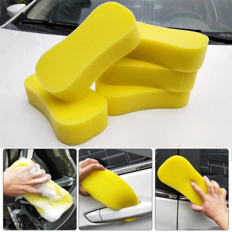 1/3/5pcs Car Wash Sponge Clean Large Honeycomb 8-shaped High-density Sponges Block Car Cleaning Waxing Tools Auto Detailing