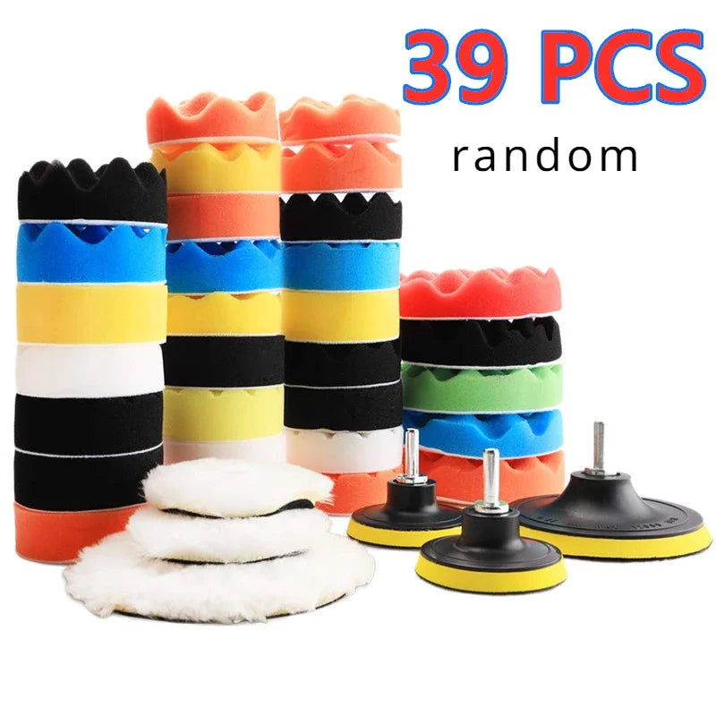 5/11/22/39 pcs Car Polishing Sponge Pads Kit Foam Pad Buffer Kit Polishing Removes Scratches polishing pad  car polisher