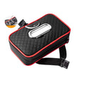 Thickened Car Visor Tissue Box Multi-Functional PU Leather Car Center Console Tissue Dispenser Space Saving with Glasses Clip
