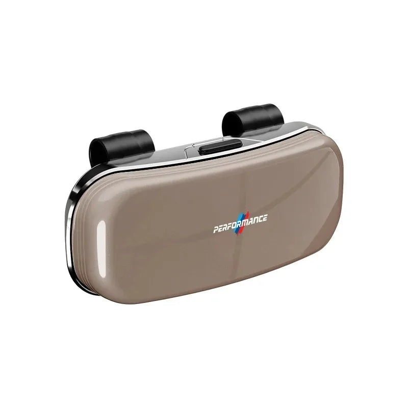 Car Visor Glasses Box Auto Sunglasses Storage Case Accessories For BMW G80 G06 G07 G42 G14 G15 G16 F82 F20 F21 F83 M2 / Stickers