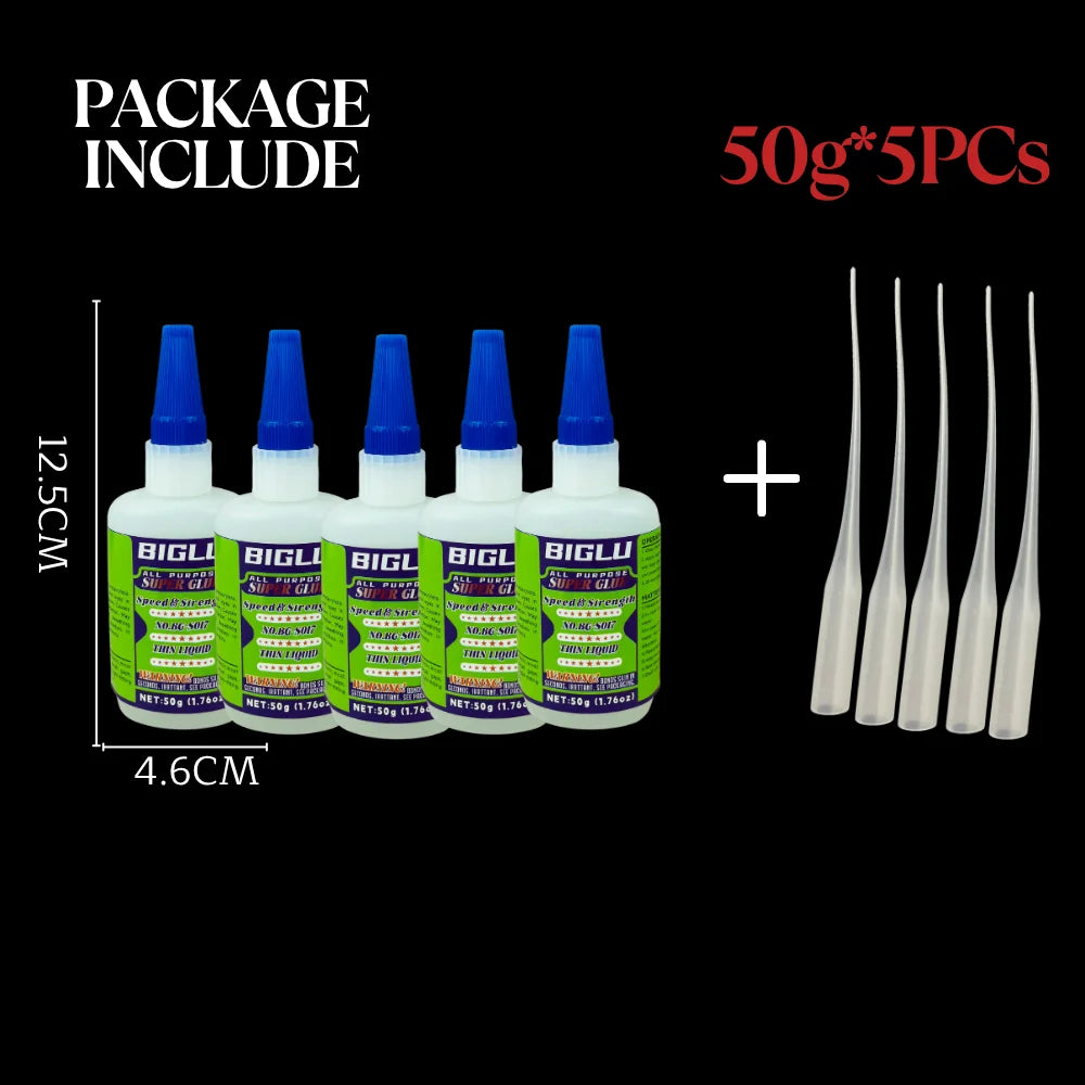 Premium Cyanoacrylate Super Glue Thin Liquid Adhesive for Stone CA Finish Woodworking Projects Hobby Models Inlay Work