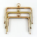 2/5Pcs Deepeel 11/12/13cm Embossed Metal Bag Handles Square Purse Frame Kiss Clasp wallet Brackets DIY Handmade Accessories
