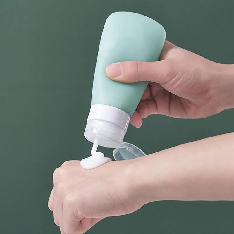 1Pc Empty Silicone Travel Packing Bottle Cosmetic Bottling for Lotion Shampoo Bath Container