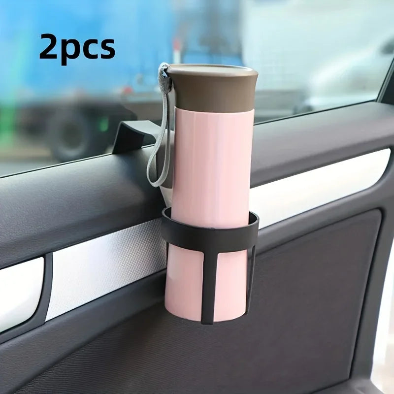 Black 2pcs Drinks Mug Car Holder Car Cup Holder Car Storage Rack Beverage Holder Portable Cup Holder