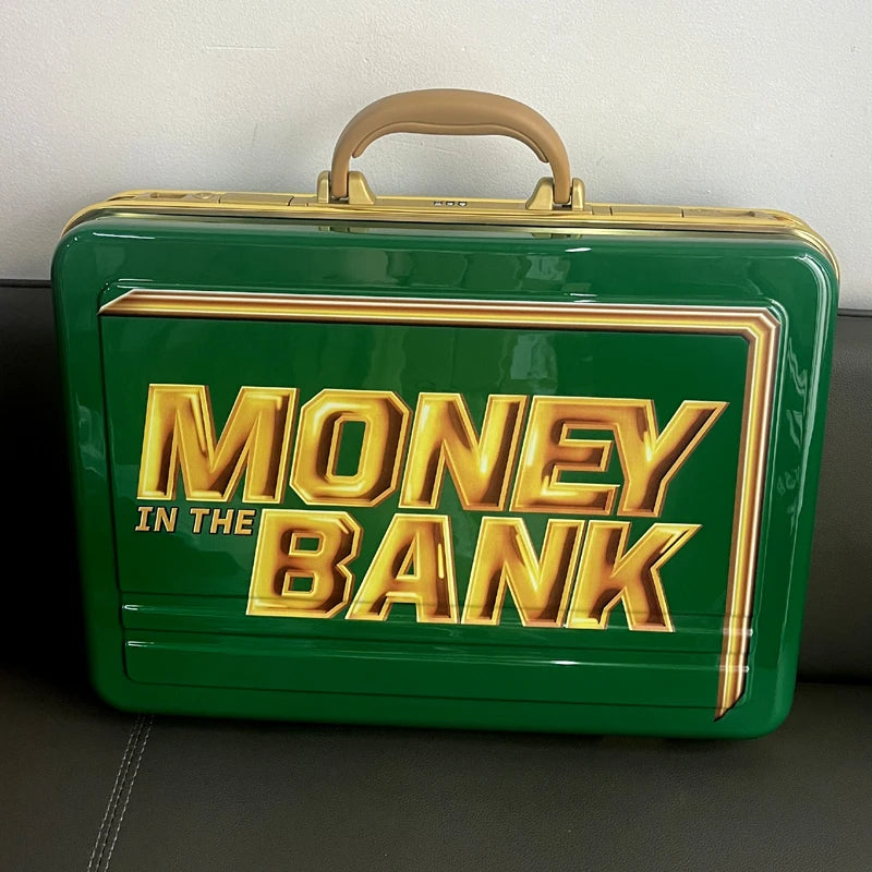Championship Contract Case Money in The Bank Replica Green Briefcase Collectible Gift Wrestling Merchandise