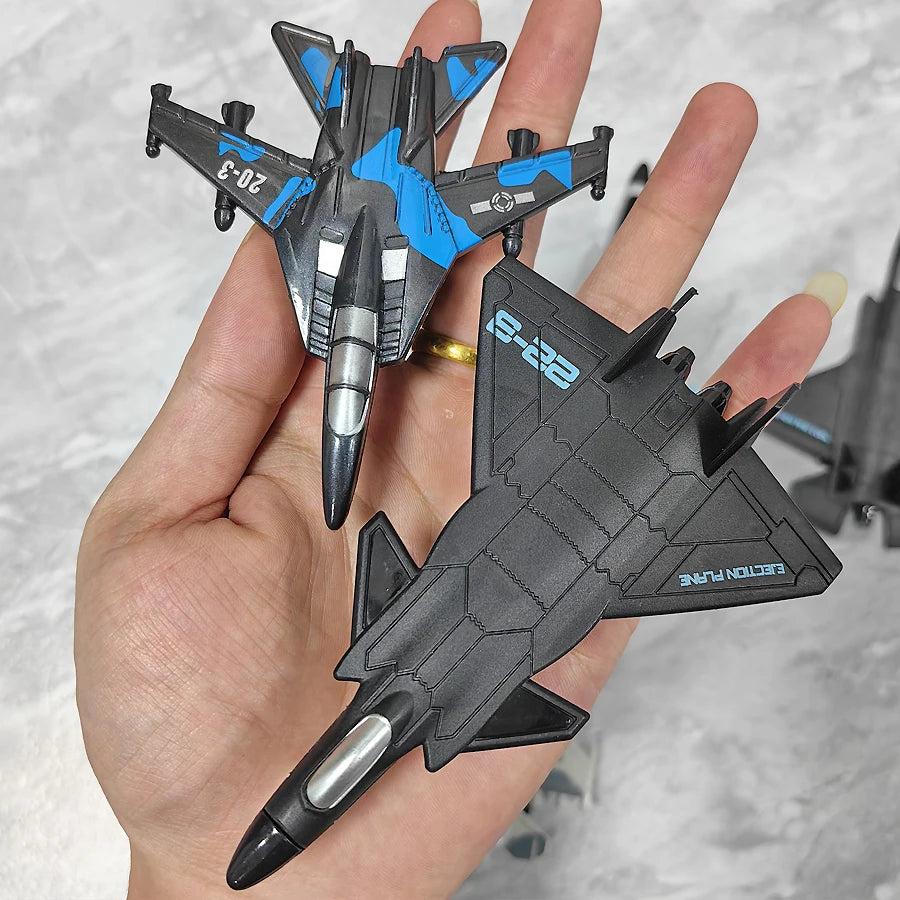 Simulation aircraft toy spring-back model, boy's Christmas birthday gift