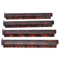 Mahjong Tile Rack 4-Piece Anti-Slip Organizer Tortoiseshell Mahjong Rack Set For Players Seniors Hobbyists Game Room Family