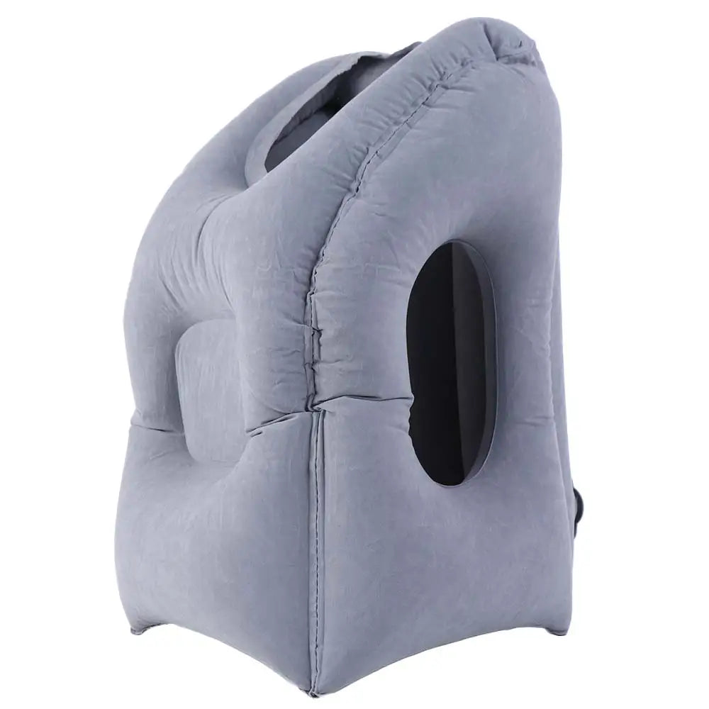 PVC Material Office Nap Pillow Head Support Air Cushion Inflatable Travel Pillow Headrest Foldable Chin Support Pillow Men Women