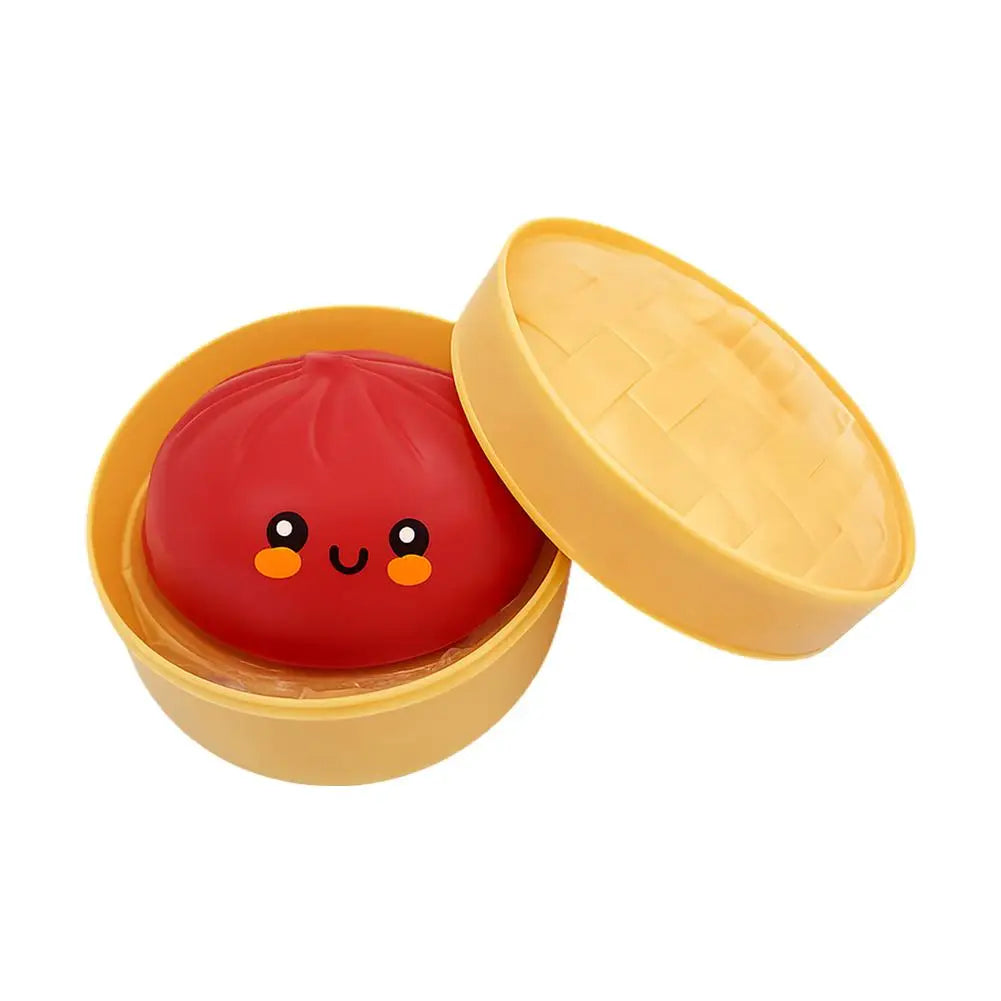 Glitter Dumpling Squishes Stress Balls 2026 Viral Fidget Toy Colorful Simulation Steamed Bun Decompression Toy for Anxiety
