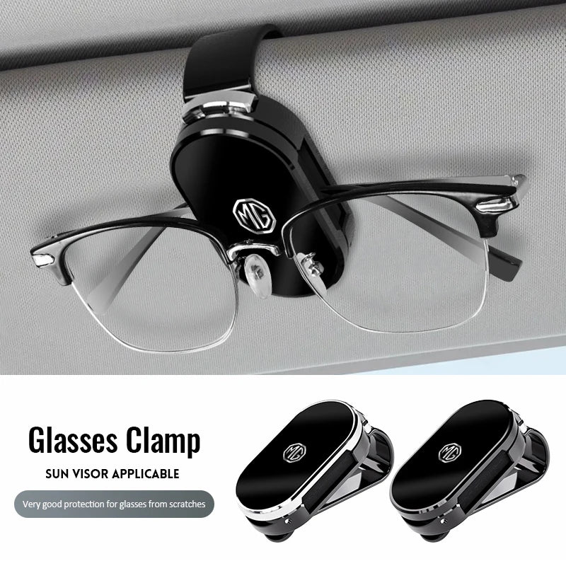 1Pcs Car Sun Visor Glasses Storage Clip Sunglasses Holder For MG HS ZS MG4 EV Cyberster MG6 MG5 ES5 MG7 MG3 EZS MG07 ONE Hector