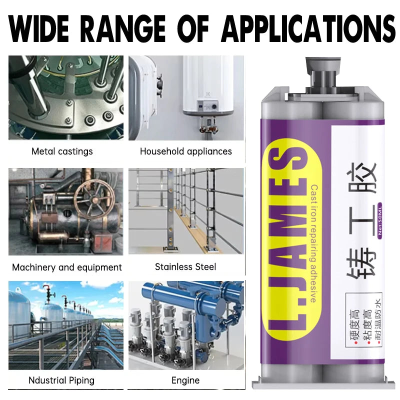 High Strength Cold Welding AB Glue Strong Adhesive Magic Repair Agent Permanent Sealant for Metal Plastic Hardware Industrial Cr