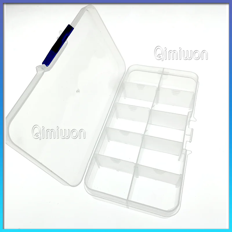 10 Grid can be remov transparent plastic small box kit storage box jewelry jewelry box electronic components parts finishing box