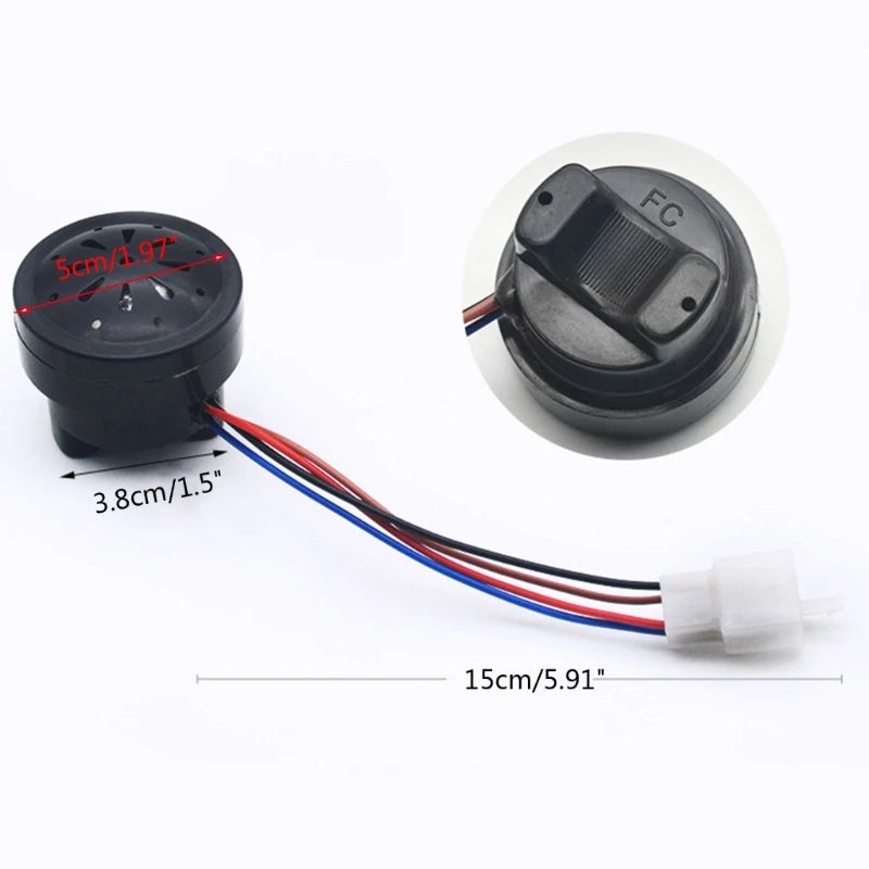 A70F 48V 60V Motorcycle Horn Universal Electric Horn Loud Speaker-Siren Turn Light 2 in 1 for Scooter Electric Bike