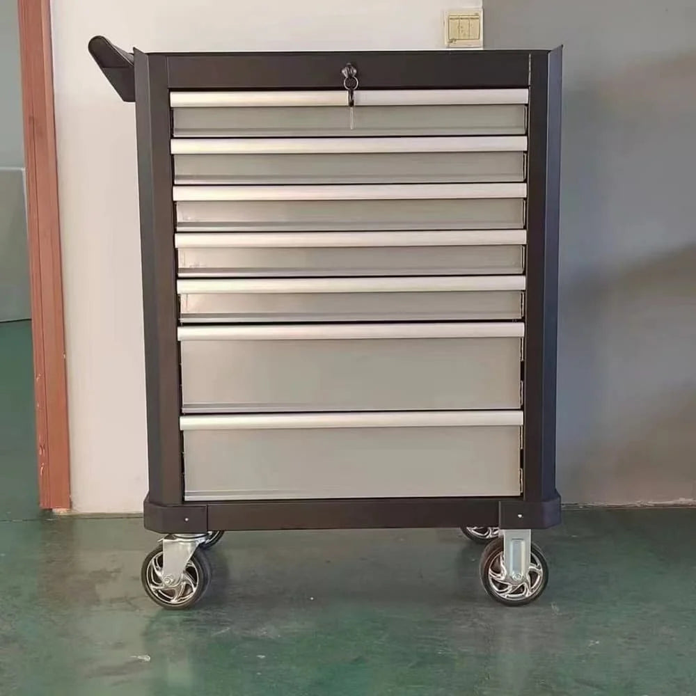 7-Drawer Mobile Mechanic Tool Cabinet With Wheels