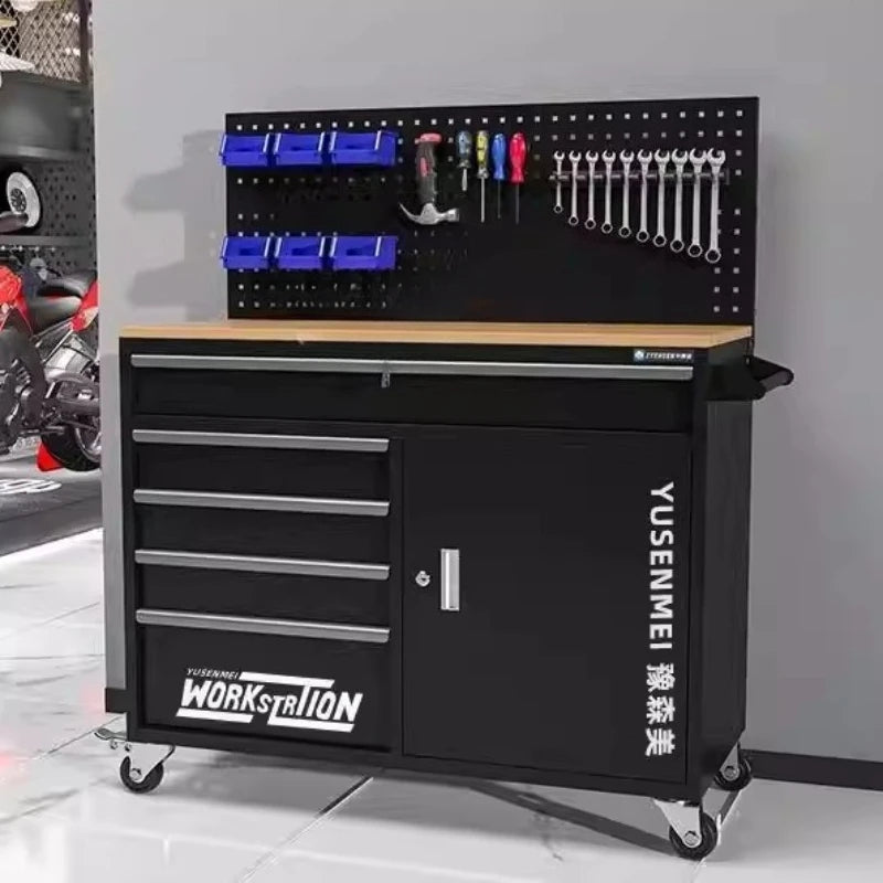 Creative Mobile Tool Cart Workshop Multi-function Storage Cabinet Workbench Heavy Tool Packaging Gereedschapskist XY40GJG