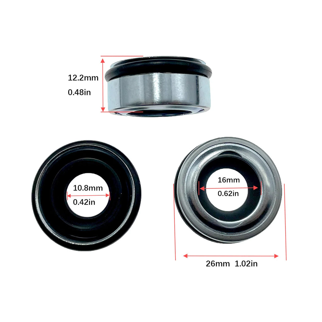 48Pieces automobile air conditioning compressor oil seal set for FS10 7SUB16 MAS90/105 A32 DKS32C 10PA15C/17C HCC V5 shaft seal