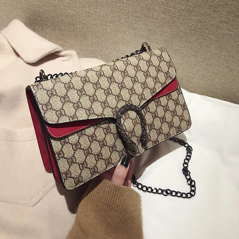 2025 New Trendy Fashion Dionysus Bag Vintage Print Mini Shoulder Crossbody Chain Bag for Women