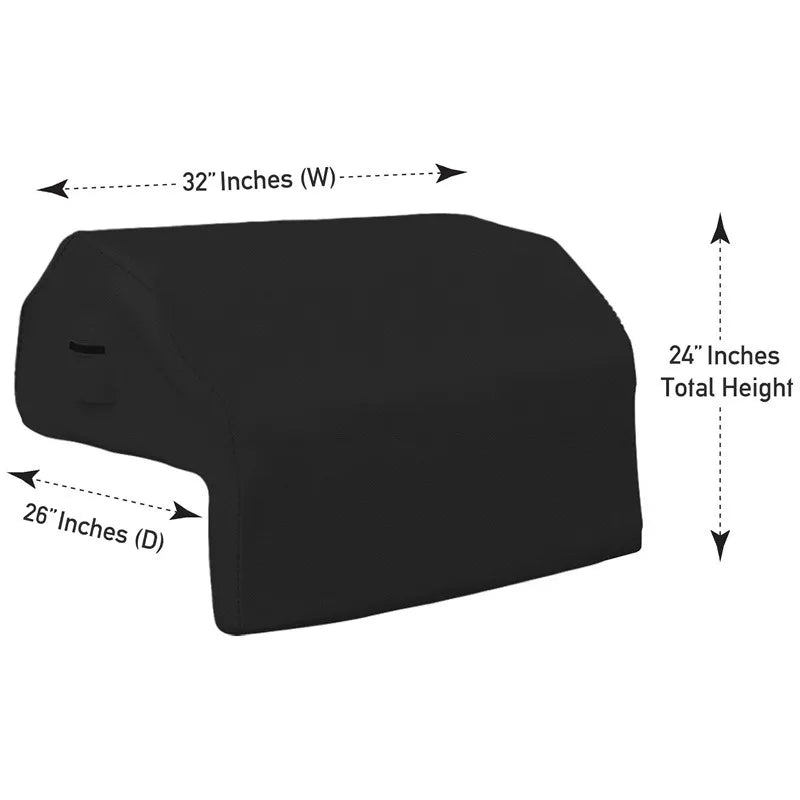 Outdoor BBQ Grill Cover with Built-in Rack Oxford Waterproof Sunproof for Patio