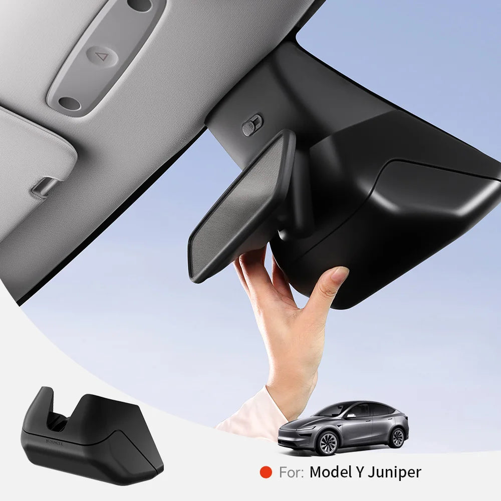 YZ for Tesla model Y/YL  juniper 2025-2026 car glasses case sunglasses holder Internal flocking rearview glasses Storage Box