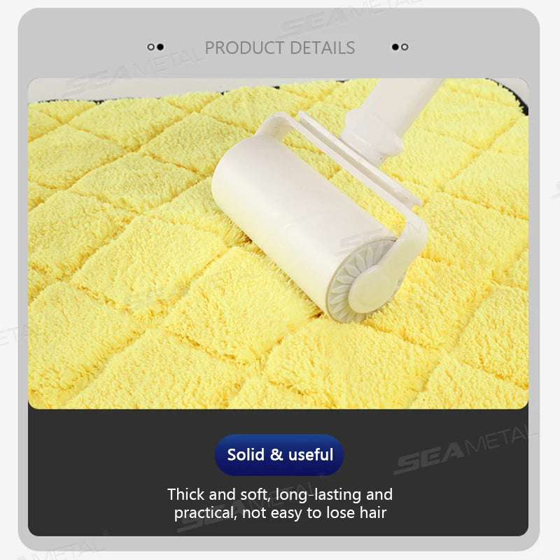 SEAMETAL Thicken 800GSM Car Washing Towel Ultra Soft Scratch-Free Cleaning Towel 2-Sided High Abosorbent Drying Cloth Clean Rag