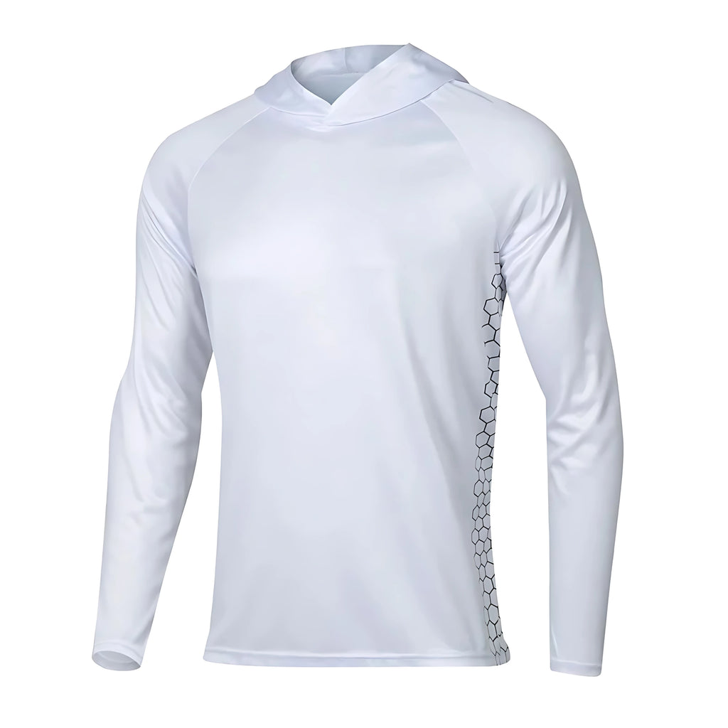 New Men Summer Fishing Clothing Breathable Quick Drying Long Sleeved Hoodie UV Fishing Sweatshirt Man