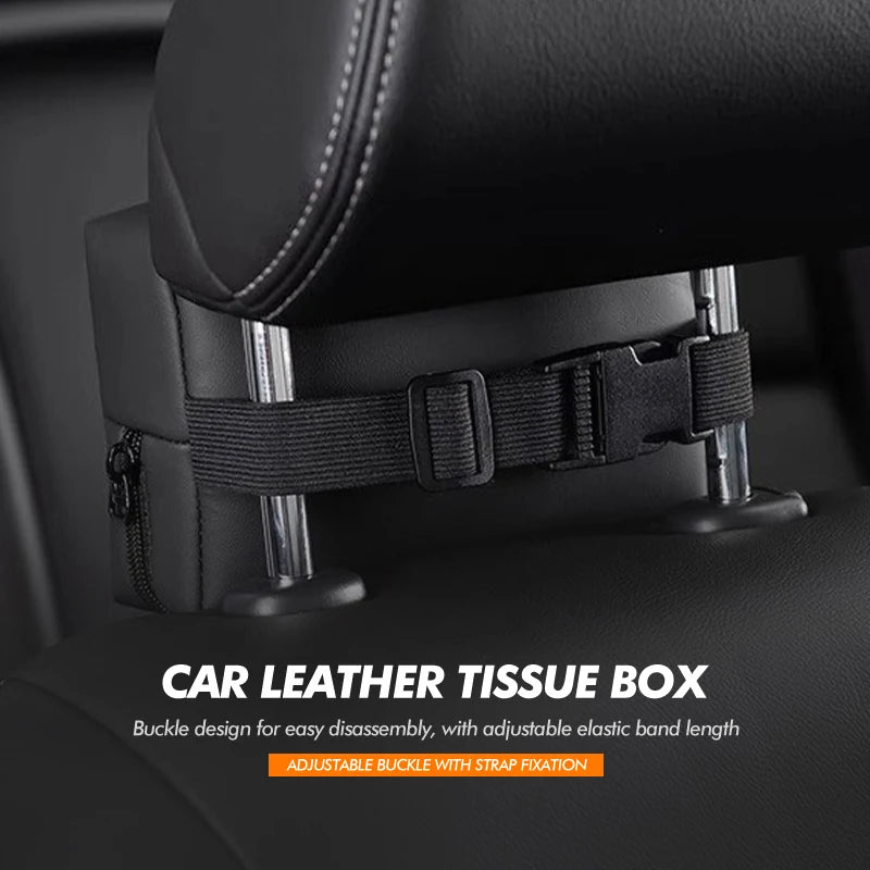 Car Tissue Box Cover Seat Back Hanging Type Tissue Storage Case For Toyota Alphard Vellfire 2003-2011 2012 2013 2014 10 20