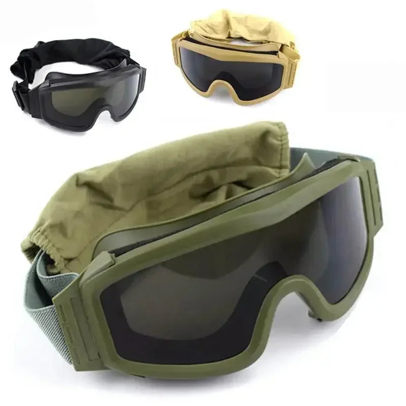Tactical Goggles Military Shooting Sunglasses Windproof Sand Control Wargame Glasses Army Shooting Airsoft Paintball Glasses