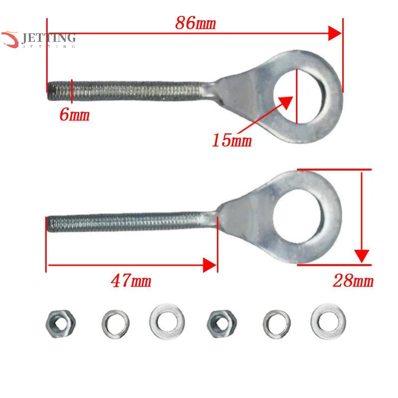 2Pcs Motorcycle Chain Tensioner Adjuster Iron Puller For Mini Bike 50cc-125cc CRF50 XR70 ATV Motorcycle Parts Accessories