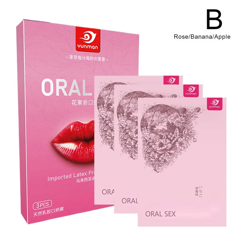 1/2 Packs Fruit Flavor Ultra-Thin Oral Sex Membrane Soft Vagina Anus Mouth Tongue Licking Penis Oral Sex Film Couples Sex Game