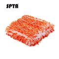 SPTA 1Pc Hybrid Wash Soft Plush Absorbent Microfiber Car Wash Sponge Mitt Pad 25*21.5 cm