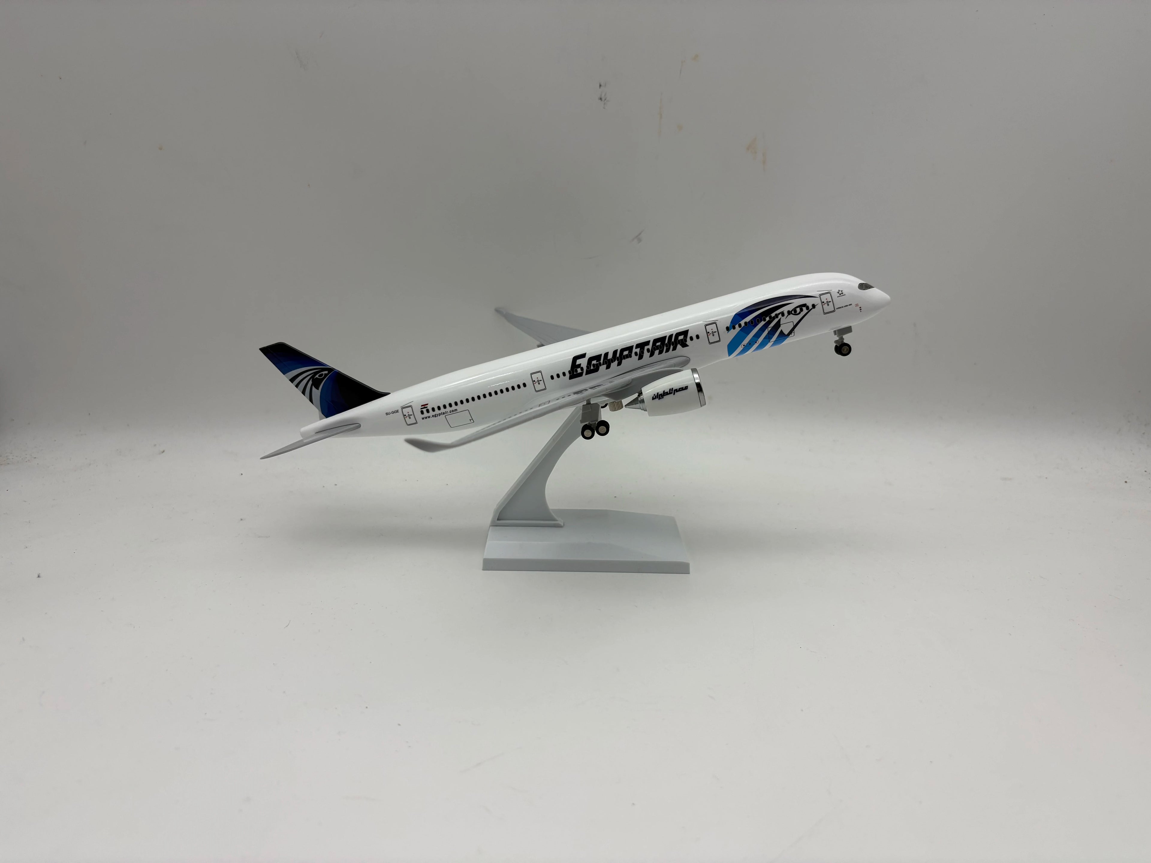 Scale Aircraft 1:250 30CM A350 Model Aircraft Egypt Air 350 Airlines Plane Models Diecast Collectible Miniatures Airplanes Toys