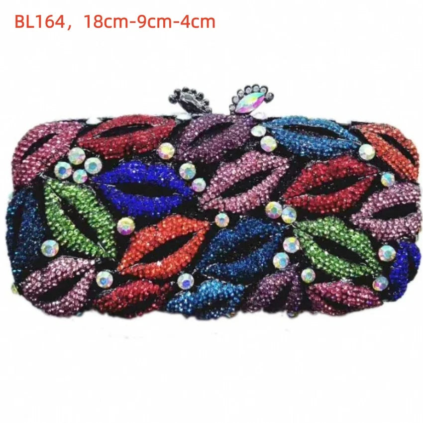 2026 Sparkly Diamond Dinner Bag Hollow Rhinestone Banquet Clutch Bag Women Evening Party Wedding Bridal Purse Rhinestone Handbag