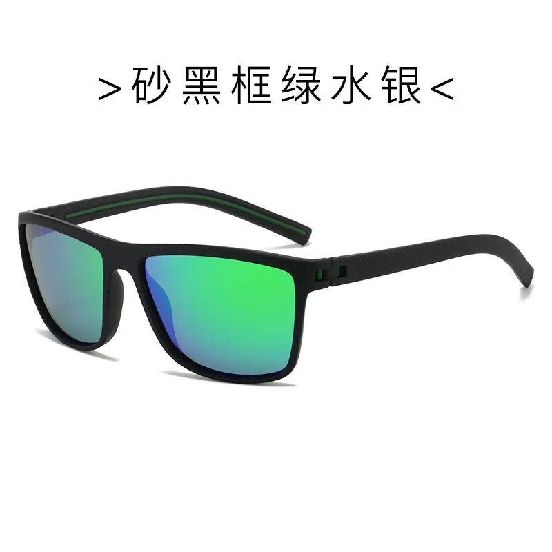 Eyewear Men Polarized Sunglasses Driving Outdoor UV Protective Square Large Frame Sun Glasses Sports Run Cycling Fishing T218