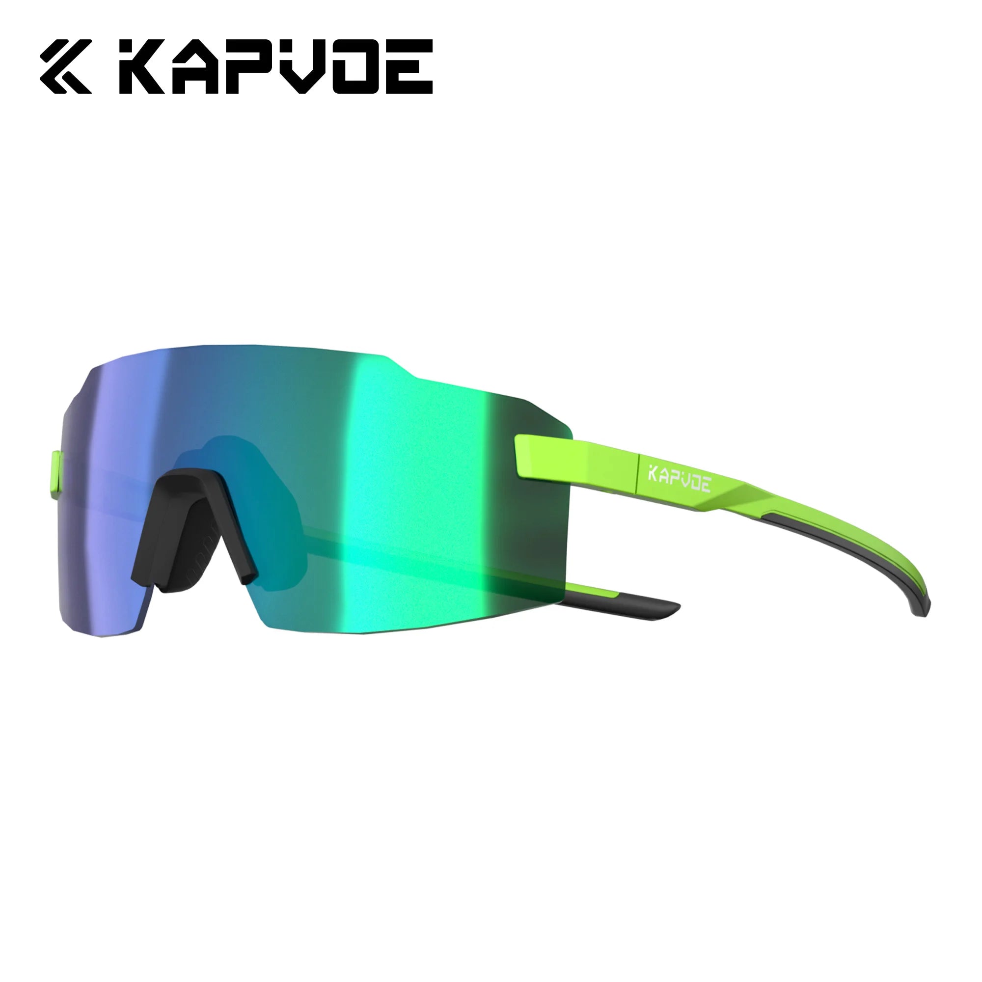 Kapvoe Light-Weight Runnning Sunglasses Cycling Glasses for Men Wide Vision Adjustable Nose Pad Women UV400 Hiking Eyewear