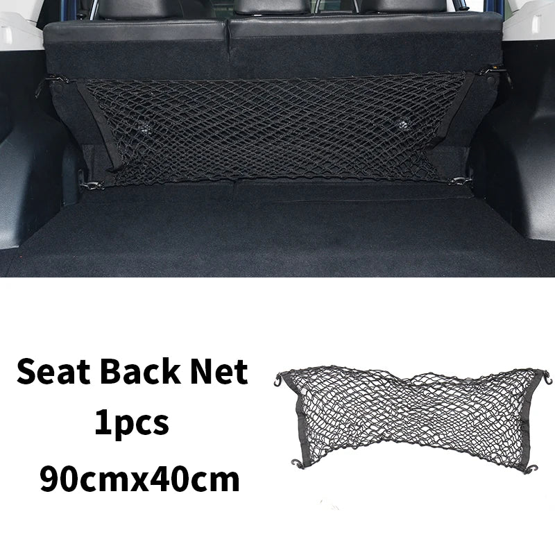 For Subaru Forester Impreza Ascent Outback Legacy XV WRX BRZ Car Trunk Luggage Storage Elastic Mesh Crille Net Auto Accessories