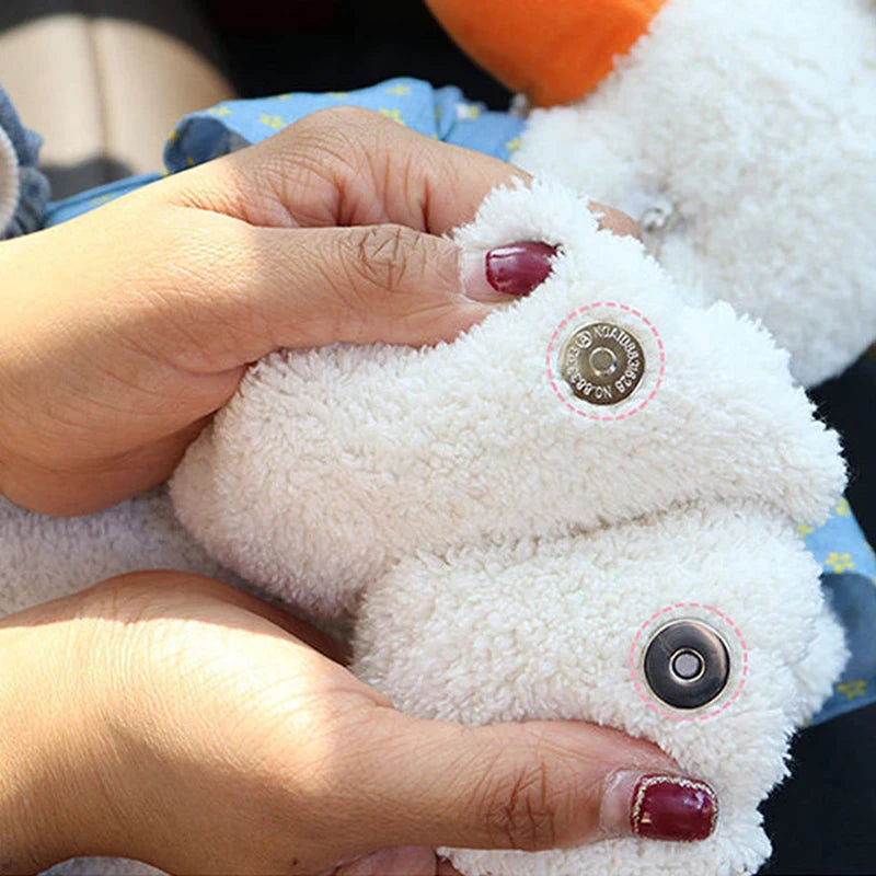 Car Drawer Box hang Cute Duck Plush Dolls  Car Hanging Net Red Creative Cute Car Tissue Bag Multi-function Car Supplies ornament