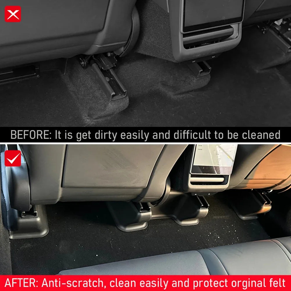 For Tesla Model Y Juniper 2025 2026 Accessories Under Seat Corner Guard Cover Anti-Kick Anti-dirty Pad for Tesla Model Y Launch