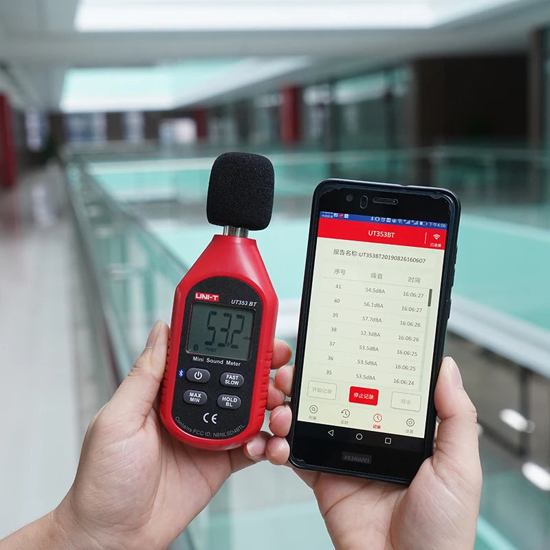 UNI-T Noise Meter UT353 UT353BT Sound Level Meter 30~130 dB Meter Decibel Meter Sound Detector Digital Sonometer