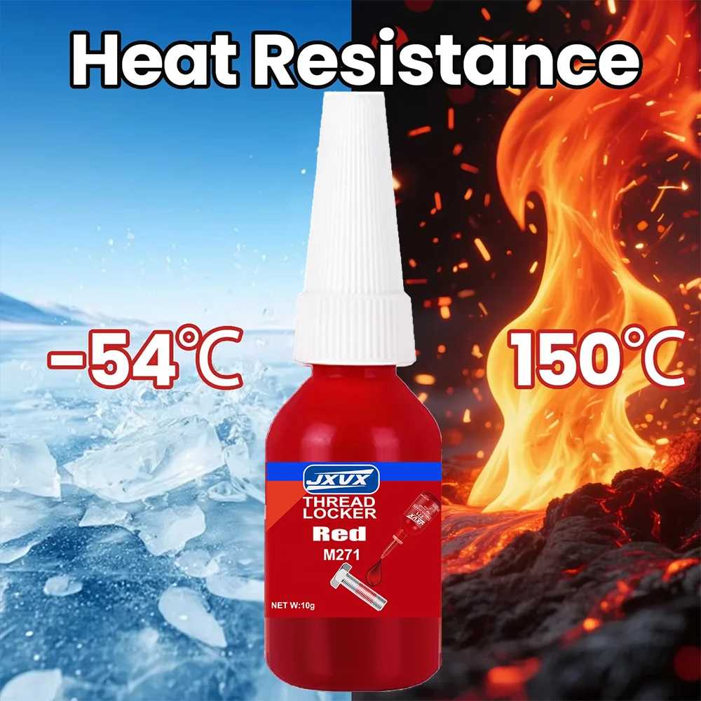 10g Anaerobic Screw Locking Adhesive – Ultra-High-Temperature Thread Lock – Removable Fastening and Anti-Slip Adhesive