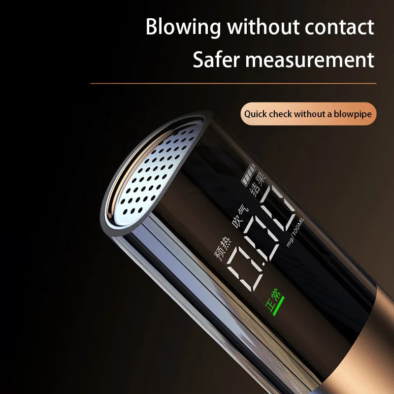 Lenovo Portable Type-C Alcohol Tester Professional High Sensitivity Breathalyzer Alcohol Test Digital Breath Alcohol Tester