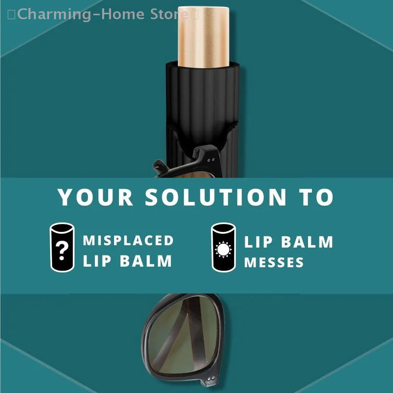 【M】Universal Silicone Car Lipstick Holder Portable Small Item Organizer Rack For Cosmetics And Accessories Practical Hook Design